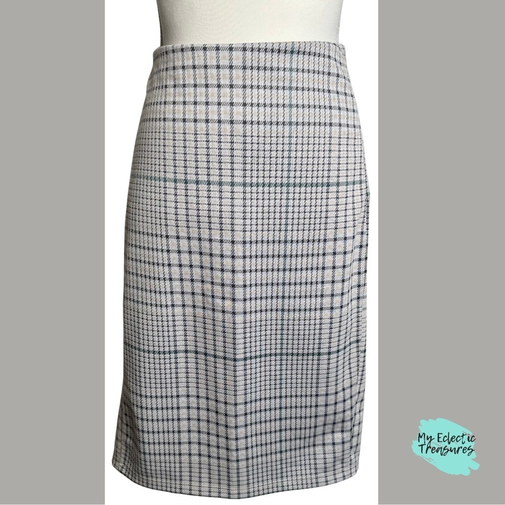 Liverpool LA Plaid Pencil Skirt 20W NWT Pull On Hi Rise Work Career